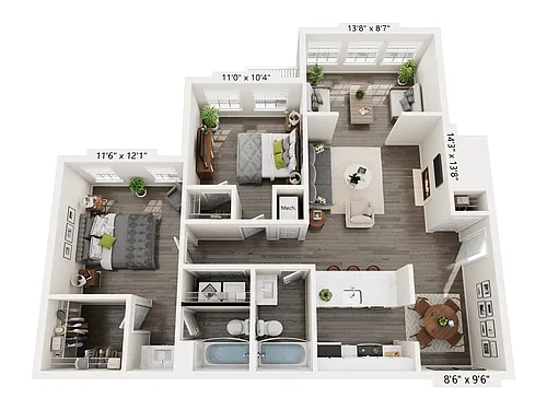 Floor plan B2