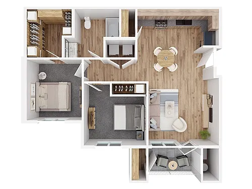 Floor plan Two Bedroom - Type B