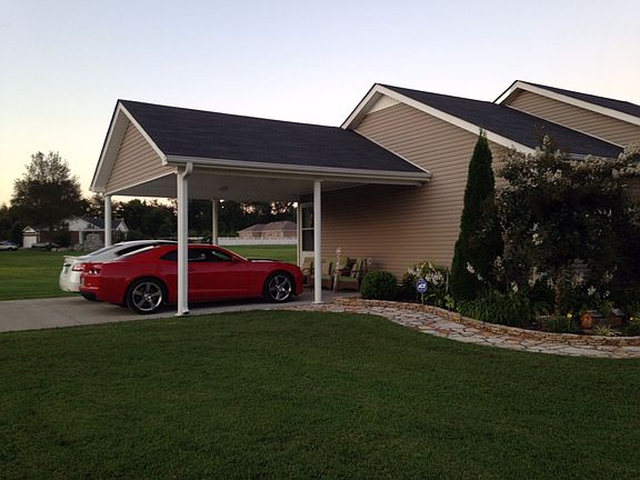 Covered 2 Vehicle Carport