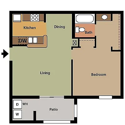 Floor plan 1/1 Apartment
