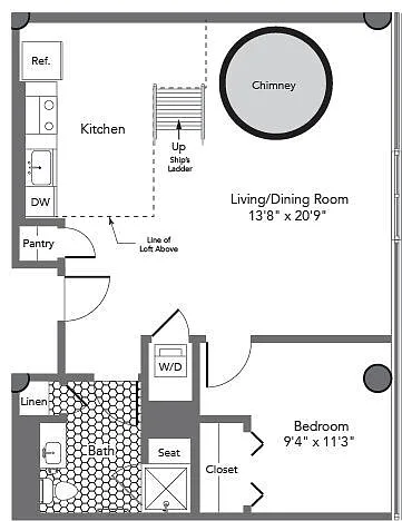 Floor plan 1HX
