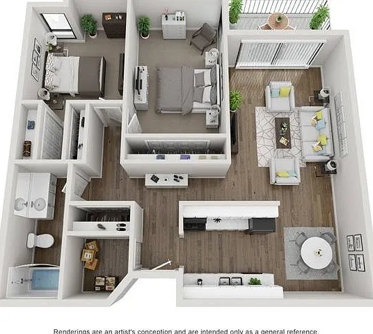 Two Bedroom One Bath Floorplan Two Bedroom One Bath Floorplan