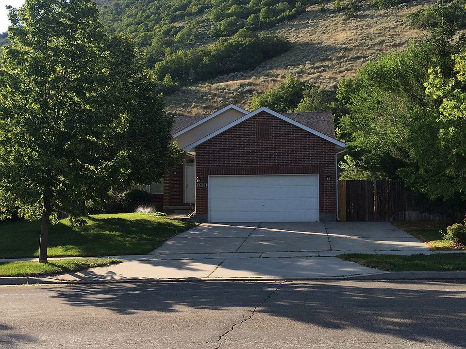 Street view with mountain behind