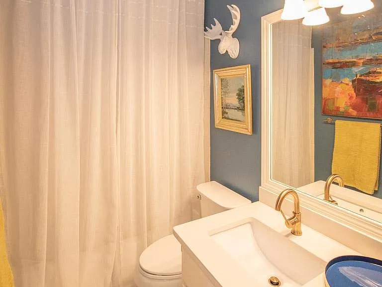 Downstairs guest bathroom.