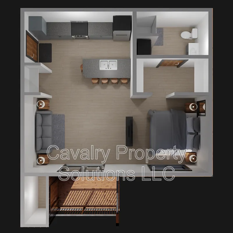 Studio, 1.0 bath, 650 sqft, $1,190 — Photo 4