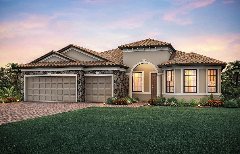Exterior FM2B with stone detail and bay window