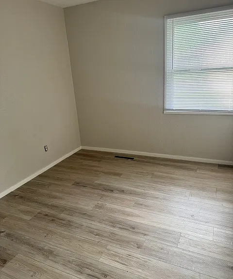 This is the new floor and new paint color Sherwin Williams, City Loft.