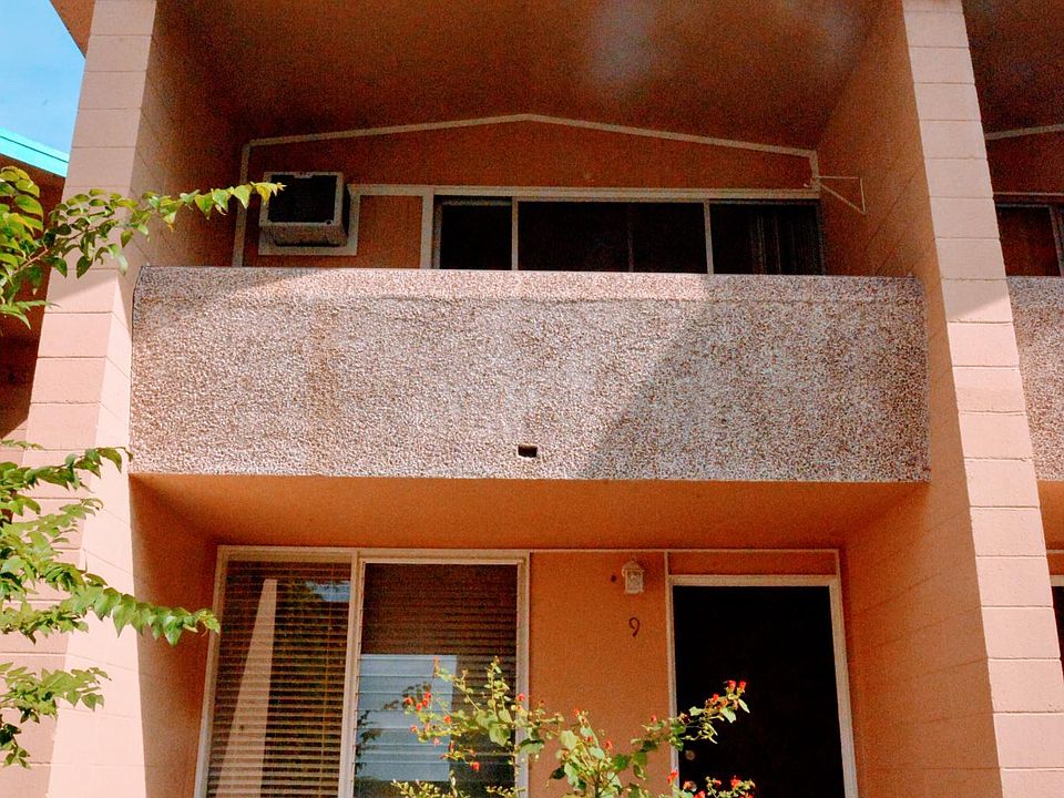 Front door and balcony