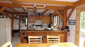 view from dining to kitchen