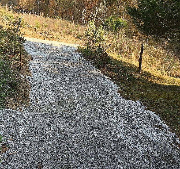 New drive onto property