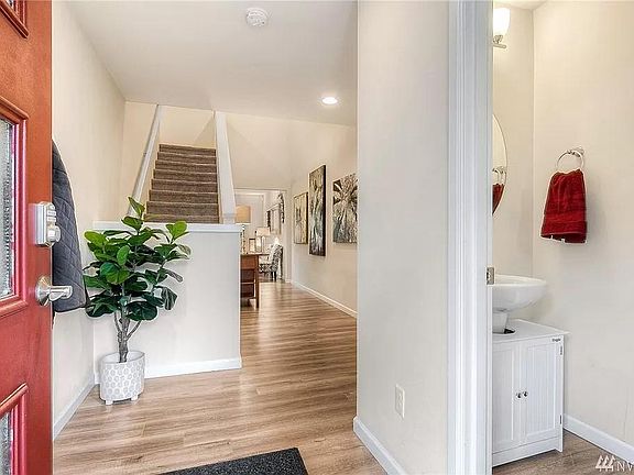Smart Lock Entry Door with Powder Room on Entry