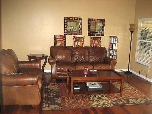 Living Room w/Brazilian Cherry Hardwood