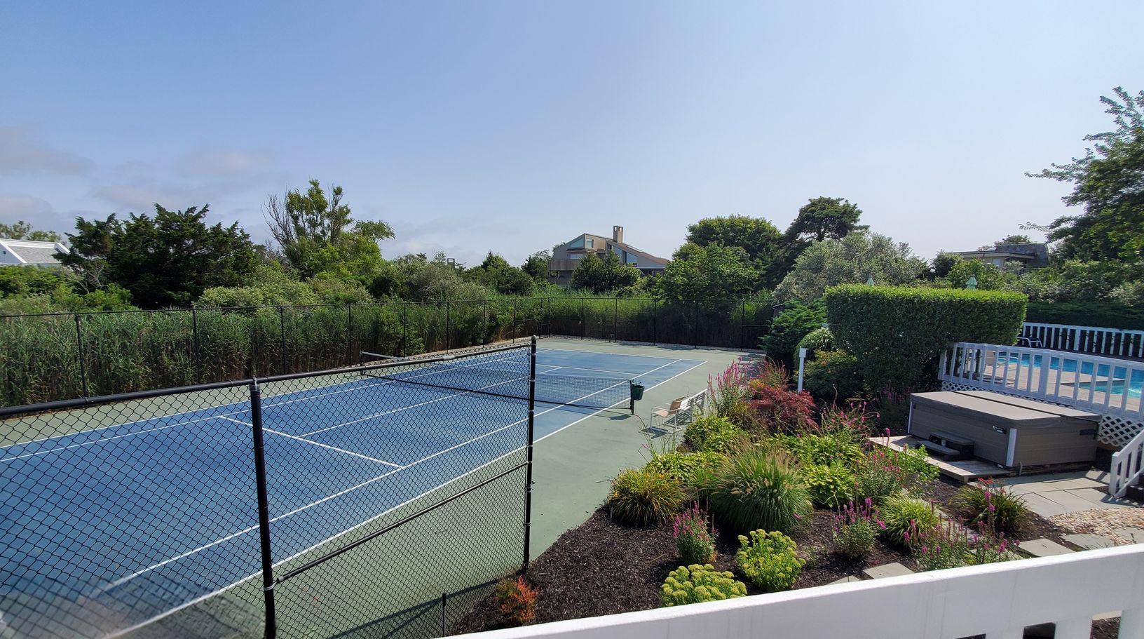  A true retreat with pool, tennis and hot tub.