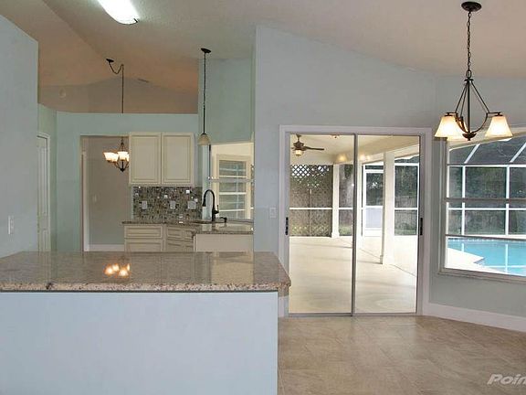 Kitchen overlooking Pool