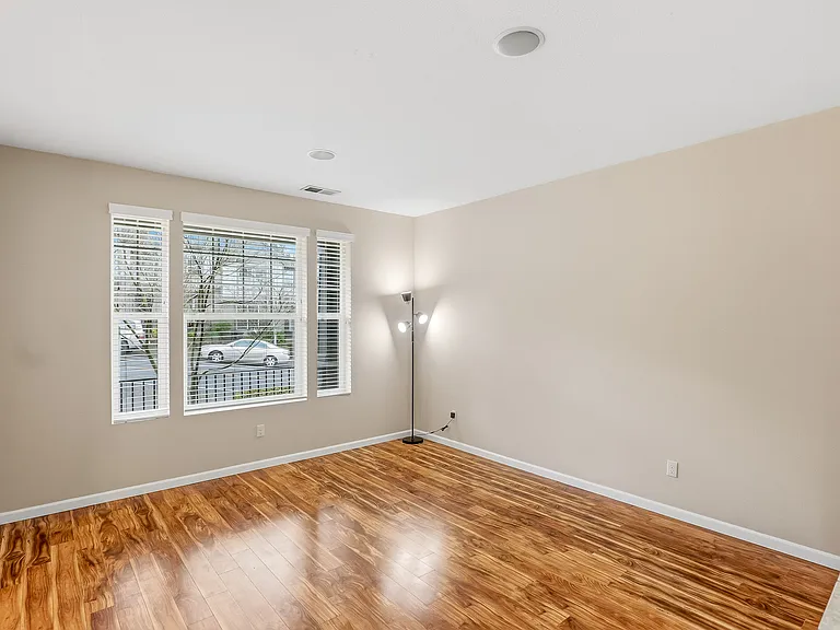 Living room and front window view