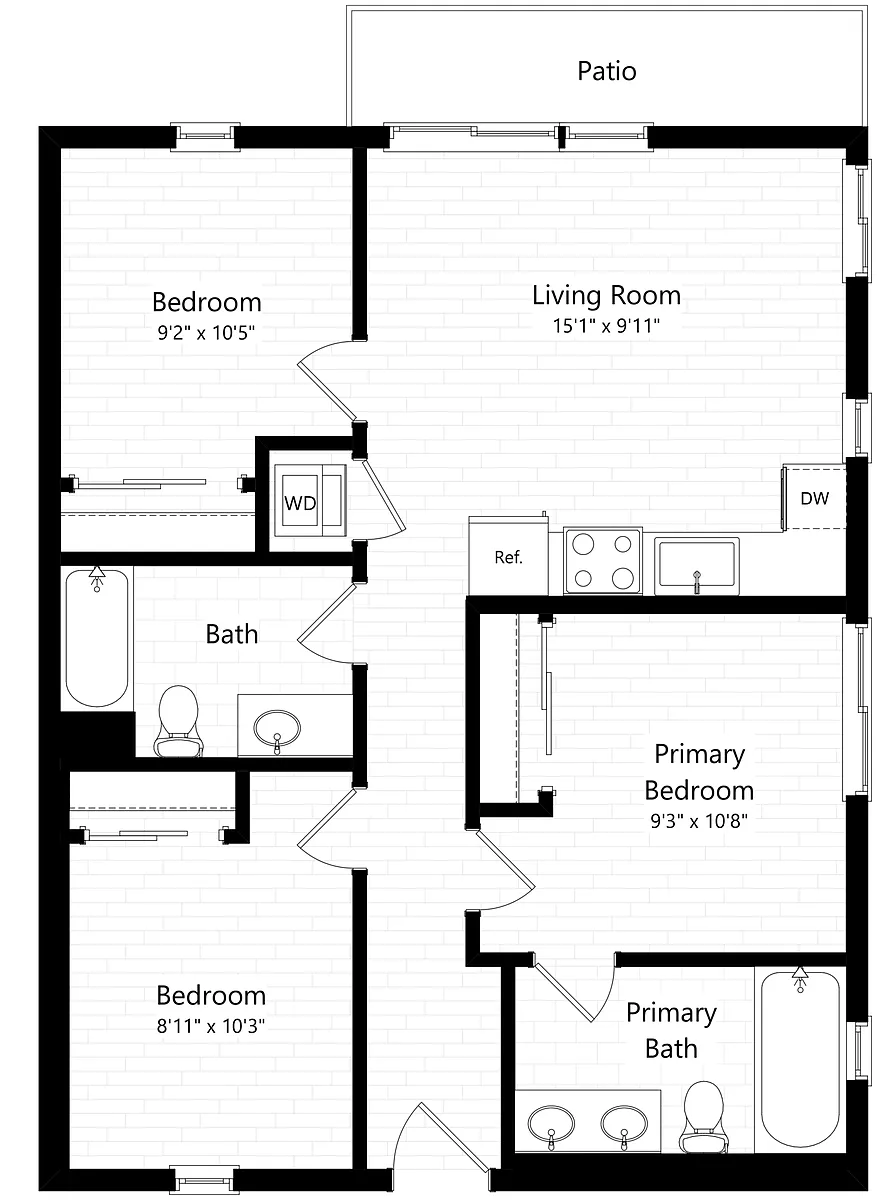 Floor plan A - 3X2