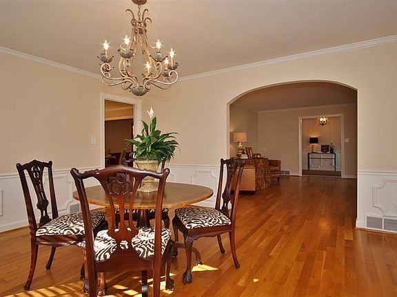 Spacious dining room