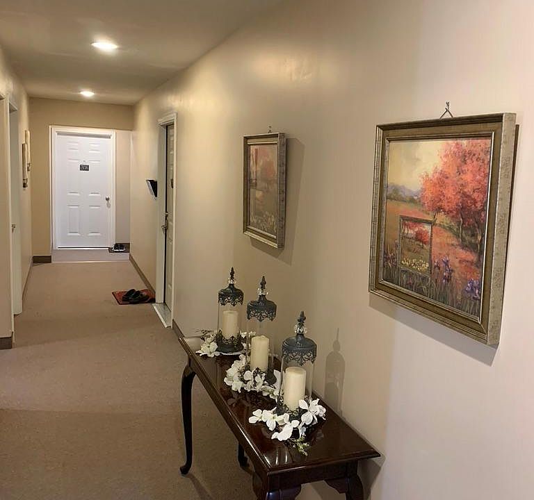 hallway and door to apartment