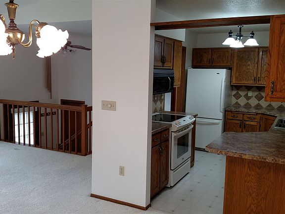 kitchen, living room