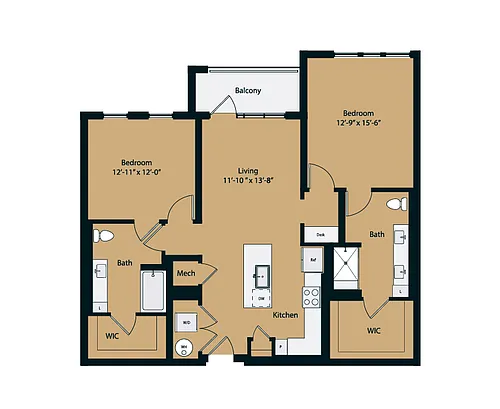 Floor plan 2A-1