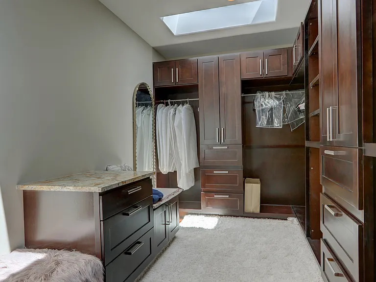 Master walk-in closet