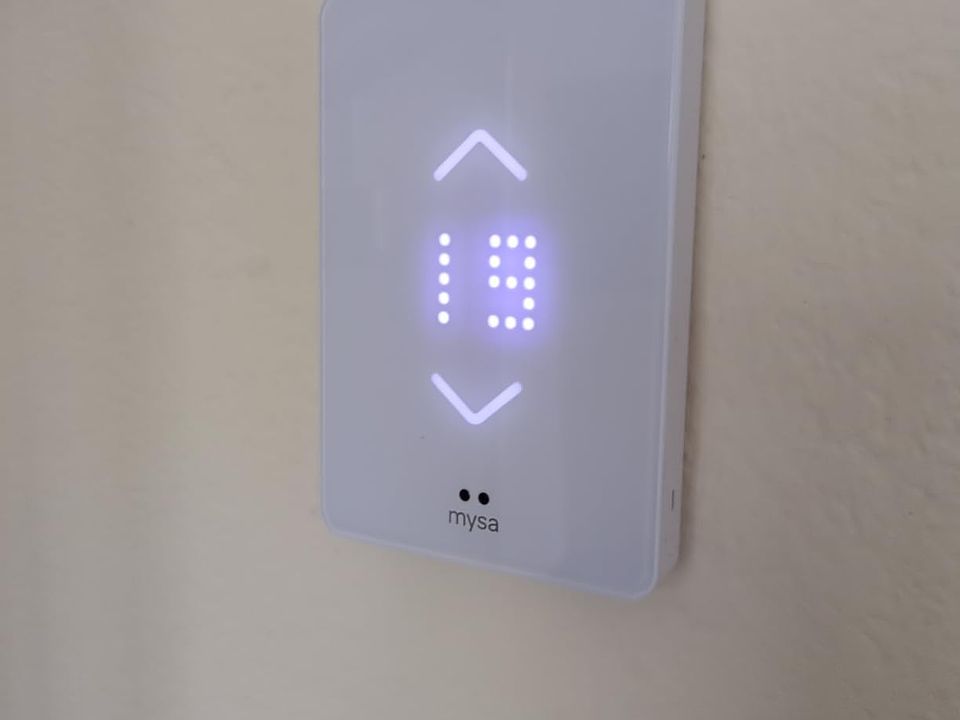 Hi-Tech touch thermostats installed in every room to control your electrical heat. You can either adjust them manually or control them from the convenience of your cell phone.
