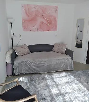 Bedroom. Bed converts to a king or 2 twins.