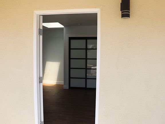 Open Front door view of studio.