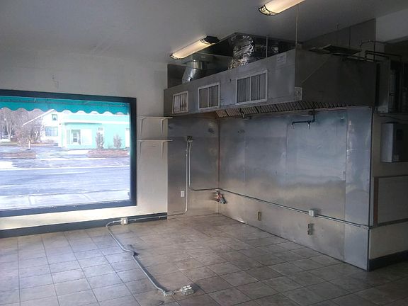 Inside building