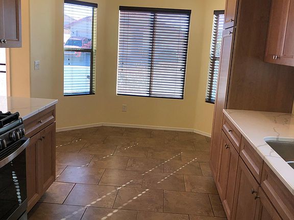 Kitchen and bay windows