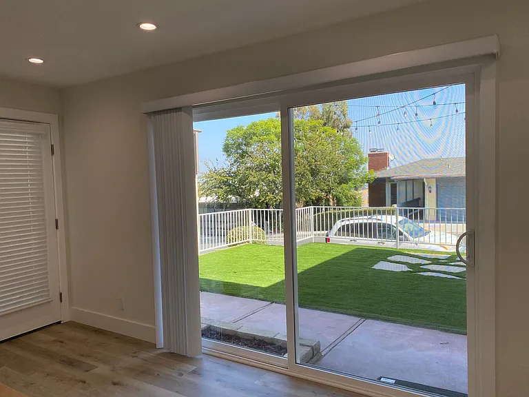 Living room to front yard access