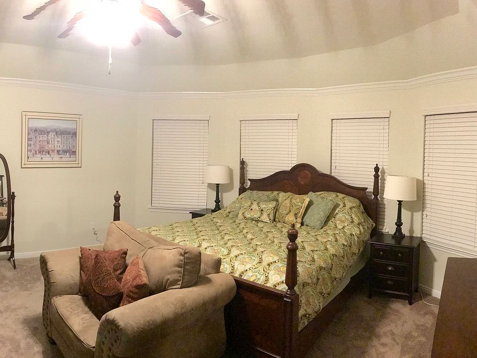 Master bedroom bay windows 