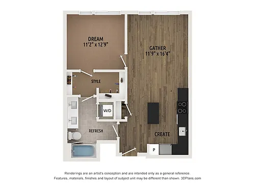 Floor plan A114