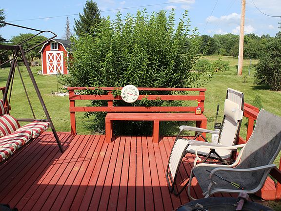 View out sliding door in bac