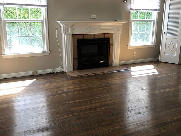 beautiful fireplace in living area