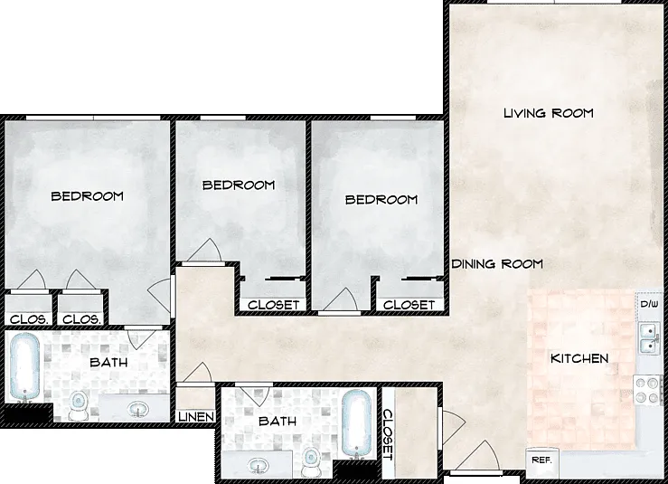 Two Floorplan Diagram