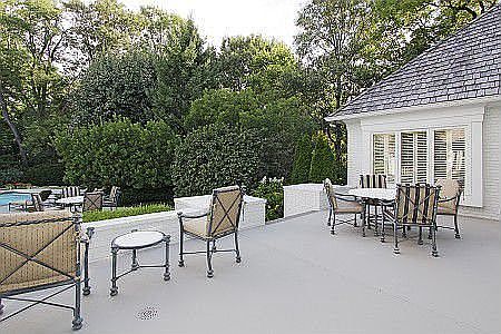 Spacious outdoor patio