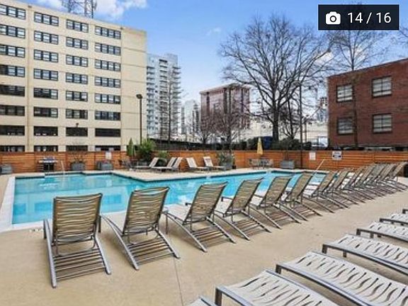 Pool area. Salt water pool