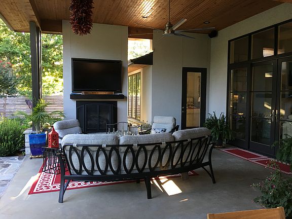 Covered back patio