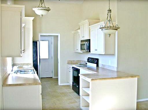 kitchen in living quarters 