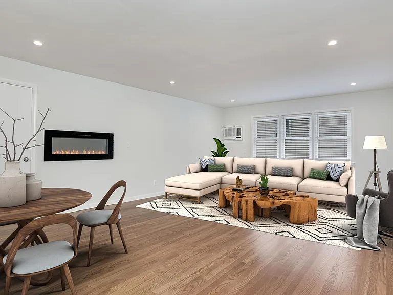 Virtually Staged Photos of Open Floor Living & Dining Areas