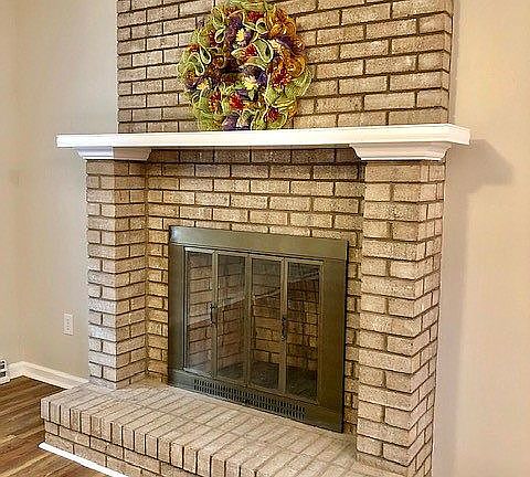 Brick Fireplace