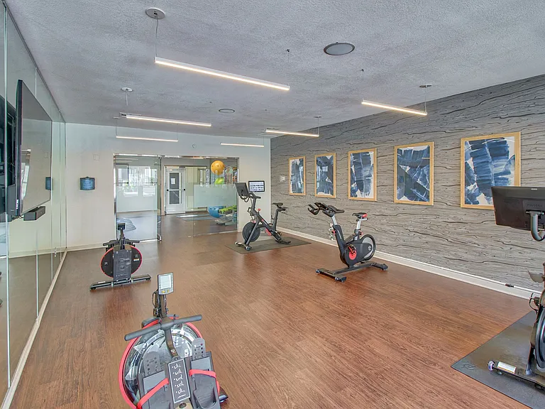 Fitness Center with Peloton Bikes
