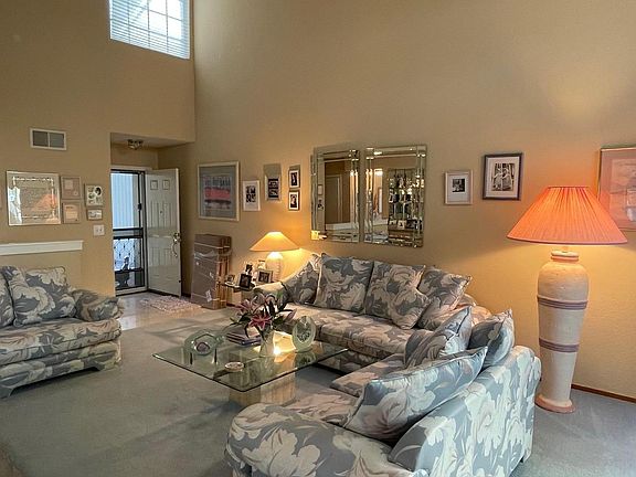 View of the living room from the dining room