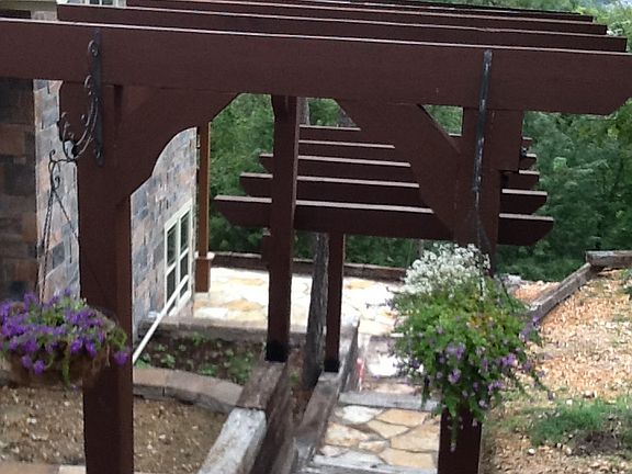 Pergola Covered Stairway.