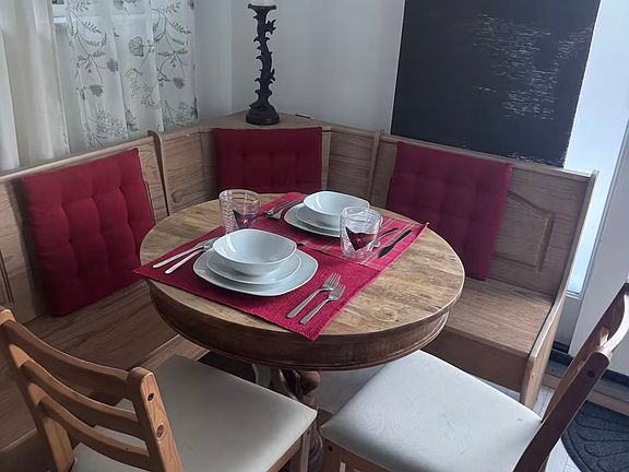 table in the kitchen