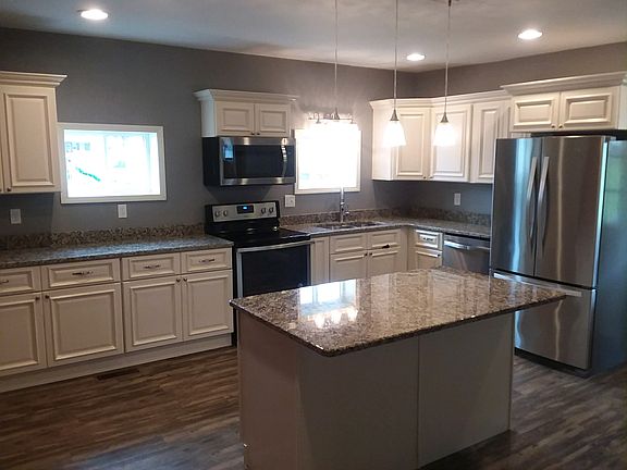 Kitchen with granite counters