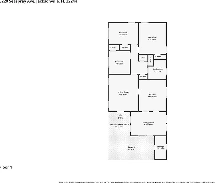 3 bed, 1.0 bath, 1125 sqft, $1,355 — Photo 2