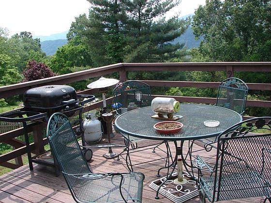 Peacful Views from Back One of Two Back Decks