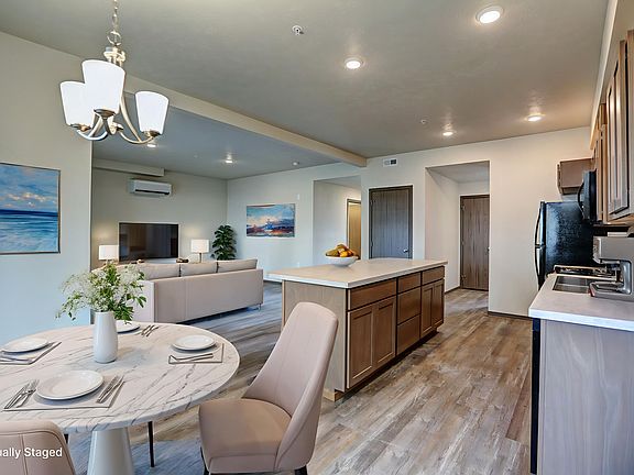 Dining space with lots of natural light